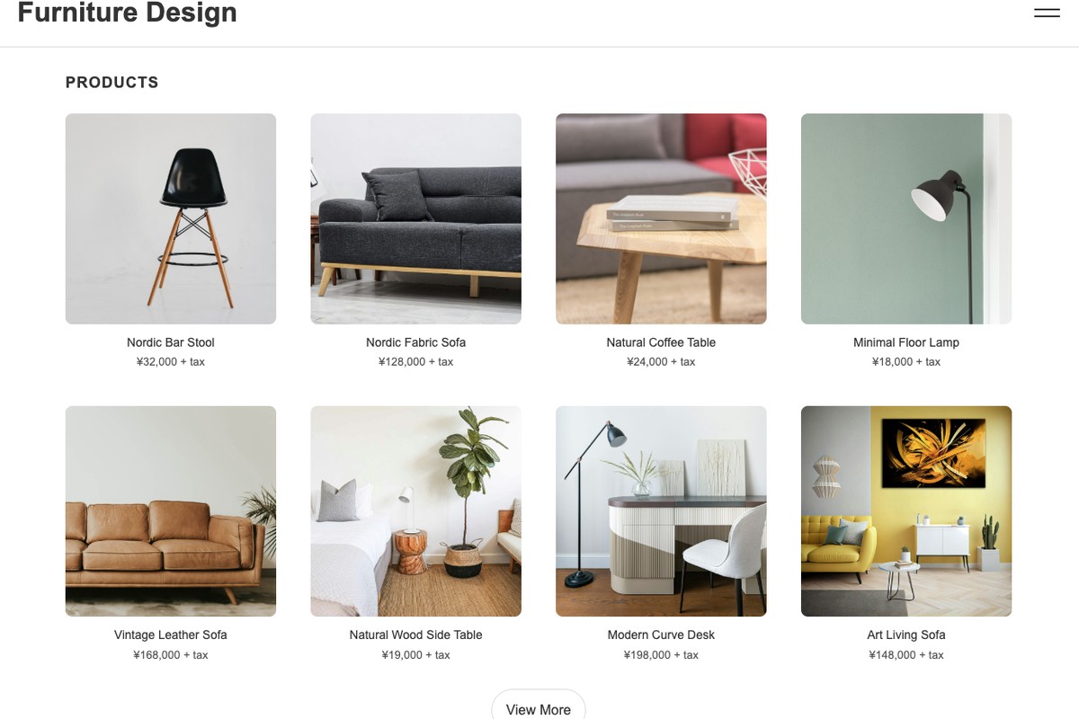 制作例：ECサイト